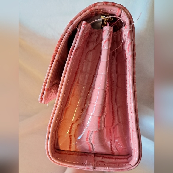 NWT Patent Leather Croc Convertible Bag - Picture 9 of 15